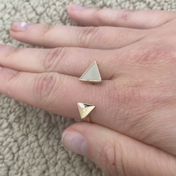 Vintage Triangles ring/toe ring. Double triangle ring/toe ring. - Picture 14 of 14